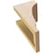 Ekena Millwork 5"W x 5"D x 10"H Wide Moab Rough Cedar Woodgrain TimberThane Corbel, Primed Tan CORUR05X05X10MOARCPR - alternate 6